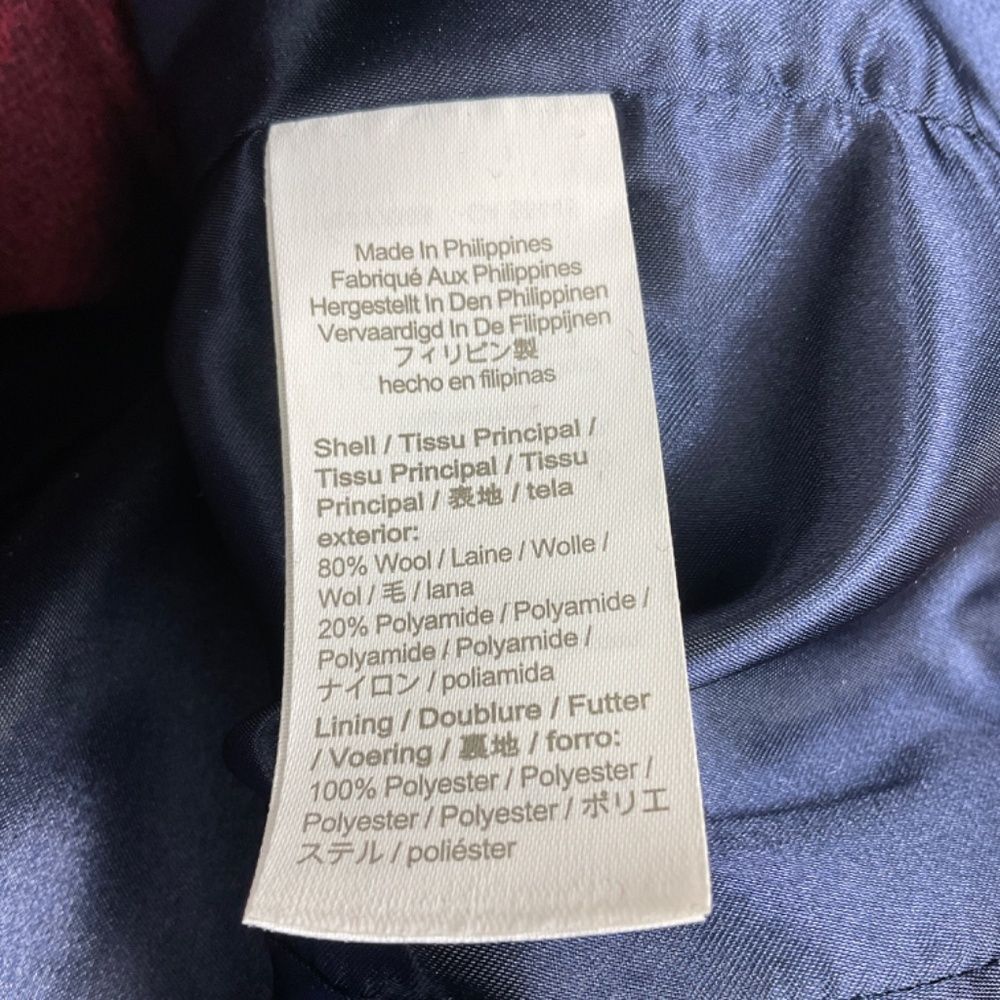 J. Crew Burgundy Wool Blend Zip-Front Coat - Picture 6 of 10